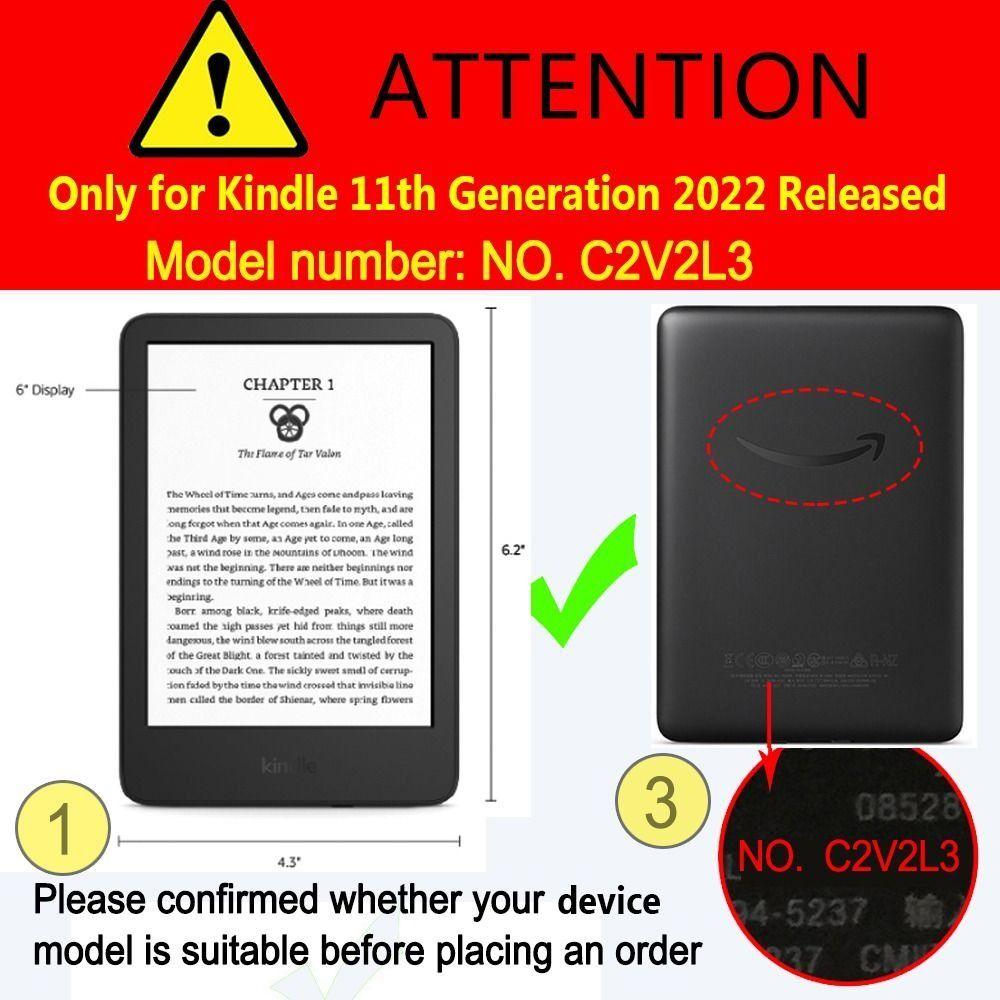 Чехол для электронной книги Kindle Basic 2024/2022 с функцией автоматического перехода в спящий режим/пробуждением, 11-е поколение