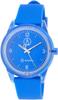 SmileSolar Analog Watch with Waterproof Urethane Q&Q Men's Solar-Powered Strap, Blue, RP10-008