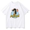 Pingu Классический Логотип Натуральная Футболка Женская Мужская Круглый Вырез Пингвин Футболка Одежда в Стиле Харадзюку Классическая Удобная Шикарная Одежда Y2K
