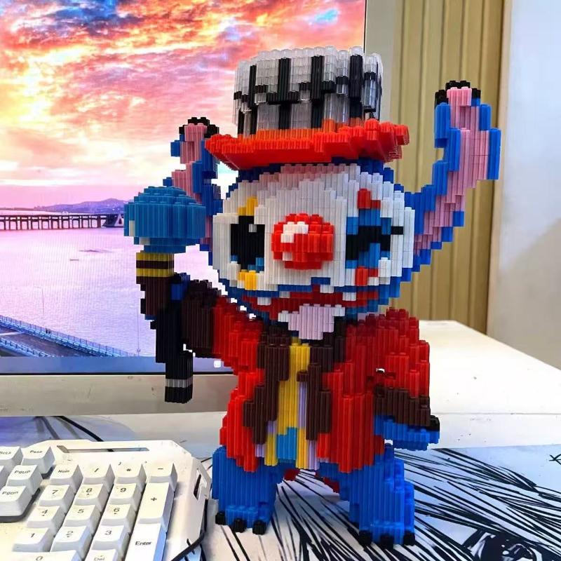 Набор игрушек Stitch Blocks Игрушки на Хэллоуин Фигурка Конструктор Игрушки для детей Микро-блоки Клоун Призрак Украшение на Хэллоуин Подарки