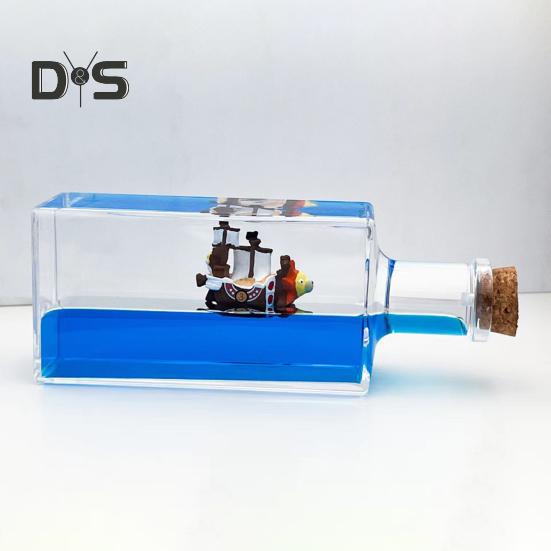 Unsinkable Fluid Cruise Ship Decoration Non Sinking Pirate Boat Drift Bottle Desktop Ornament Kids Adults Christmas Birthday Gift