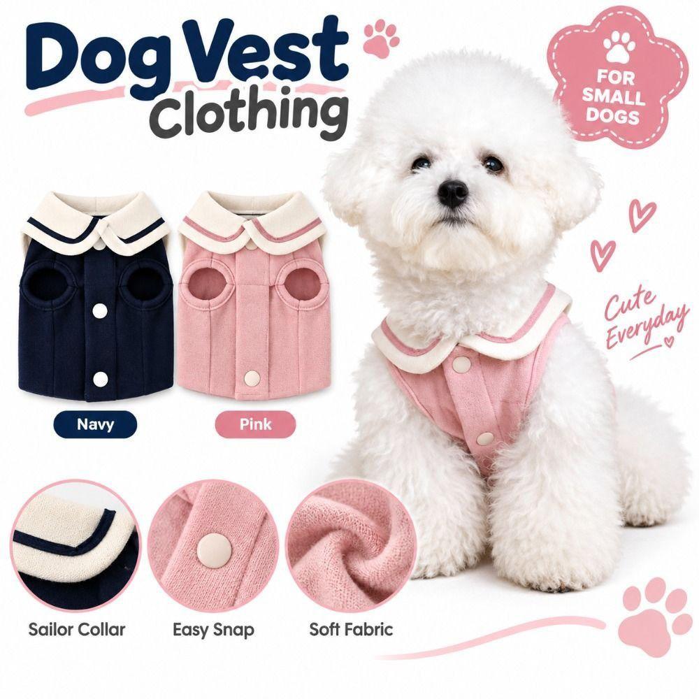 Breathable Dog Clothing Soft Cotton Puppy Outfit New Pet Clothes Small Dogs