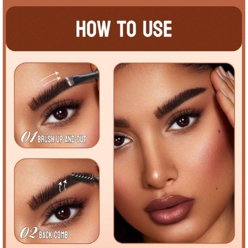 Двухцветный крем для бровей «два в одном» + клей для бровей Three-dimensional Natural Wild Eyebrow 2in1 Eyebrow Styling Cream