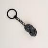 COAI Obsidian Pixiu Power Stone Keychain Chain for Money and Good and More (Hikyu) Wealth, Luck,