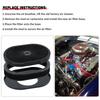 12"x2" Oval Air Cleaner Filter Assembly 5-1/8" Carb Neck w/ Flow-Thru Lid High Flow Chrome for GMC Chevy Ford Chryler Dodge