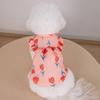 Tulip Design Puppy Flower Skirt Breathable Pet Skirt Clothes Dog Cooling Vest  Summer