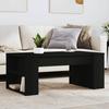 VidaXL Coffee Table, Side Table with Storage, End Table, Living Room Furniture, Modern, Black Wood 831854