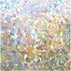 Privacy Rainbow Window Film Window Stickers Static Cling Window Electrostatic Adsorption Film Anti-UV Frosted Glass Window