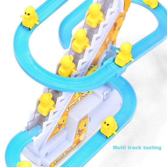 Electric Duck Toys Hand-eyes Coordination Broken-proof Festival Gift Electric Duck Climbing Stairs Toy for Relax