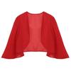 Women's Elegant Bolero 3/4 Sleeve Chiffon Cardigan Wedding Party Bridal Dress Cover Ups