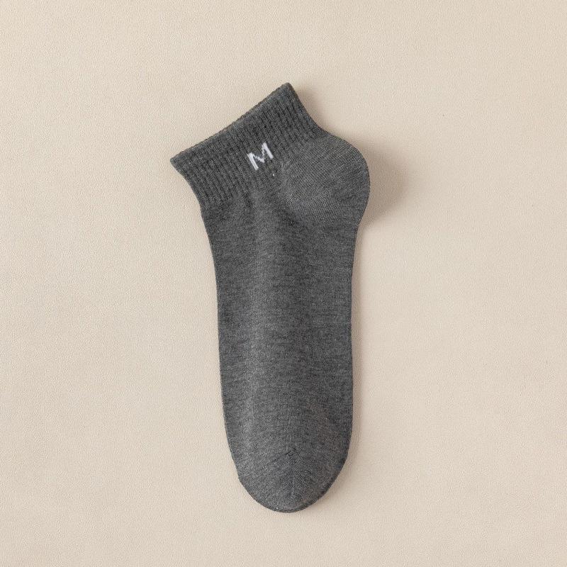 Мужские дышащие хлопковые носки средней длины — впитывающие пот, дезодорирующие, черно-белые, деловые, повседневные, весна/лето