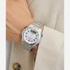 Citizen Q&Q Watch Analog Radio Solar Waterproof Date Metal Band MD02-204 Men's White
