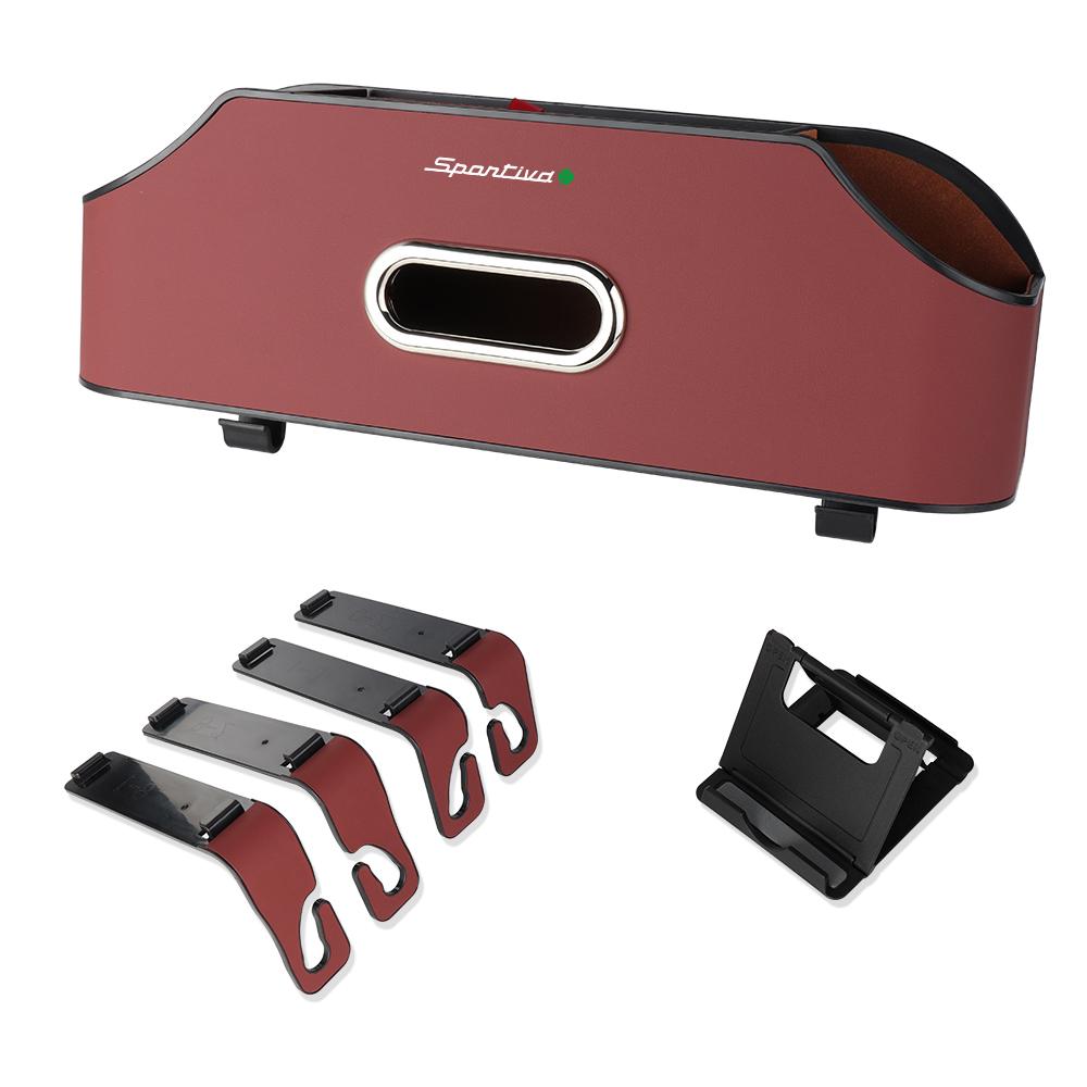Car Backseat Organizer Hanging Seat Back Tissue Water Cup Holder For Alfa Romeo Giulietta GT 159 147 Giulia F1 Stelvio Volante vs2