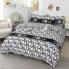 Cotton Bed Sheet Set With Active Print Modern Minimalist Style Queen King Size