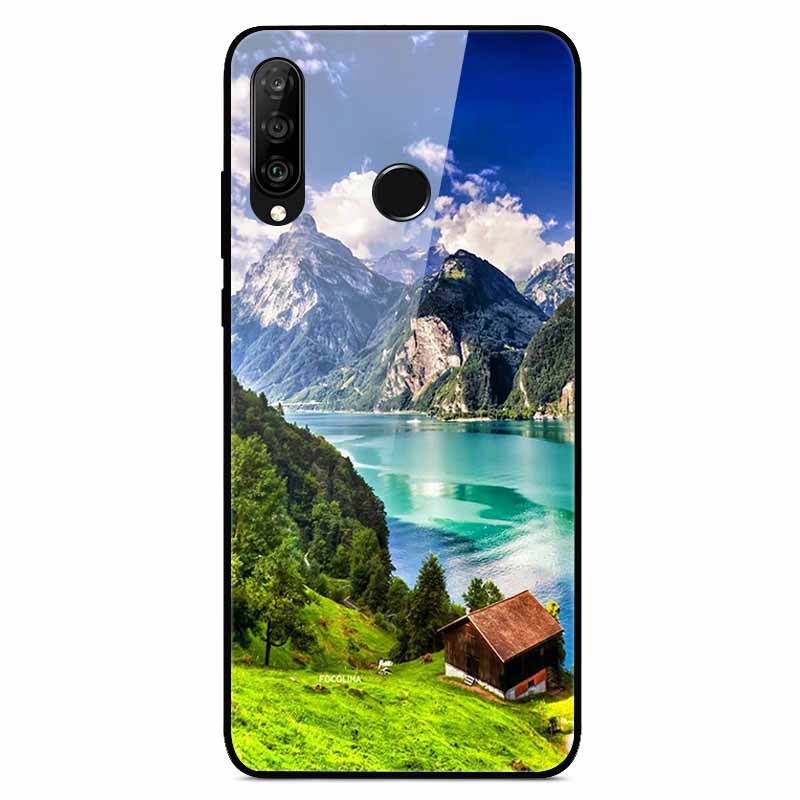 Для чехлов Huawei P30 Lite P30Pro P20pro P20Lite Роскошные закаленные стеклянные жесткие задние чехлы для Huawei P20 Pro P30Pro Fundas Capa P20
