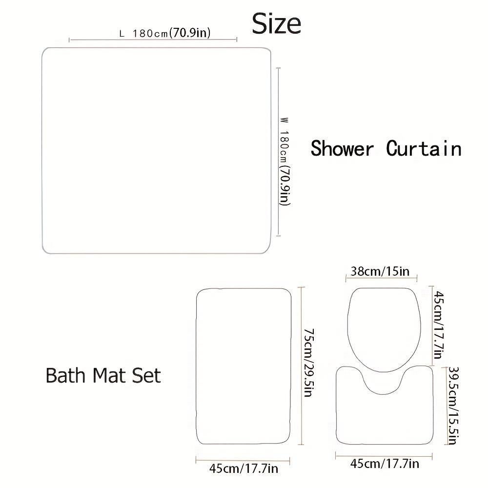 4 шт., наборы занавесок для душа с цветущими орхидеями для спа-салона, нескользящие коврики для ванной комнаты, крышка для унитаза, коврик для ванной