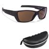 Солнцезащитные очки Fastrack Unisex Brown Colored Square Shaped Non Polarized Rectangle Sunglasses For Men, Free Size