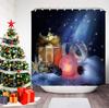 GAEChristmas Печатная Шторка для Ванной Душа Снеговик Санта-Клаус Водонепроницаемая Полиэстеровая Шторка Домашний Декор Окно Рождество