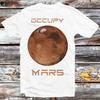 230 Gsm 100% Cotton Occupy Mars Planet Universe Space T Shirt Vintage Retro Cool Gift Mens Womens Unisex Cartoon Anime Top Tee B1050