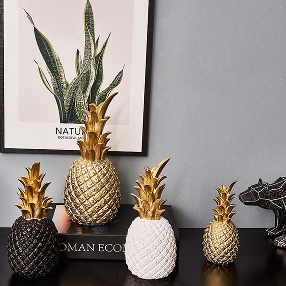 Handmade Home Office Miniatures Pineapple Resin Ornaments Desk Ornaments Home Desk Decor Decoration