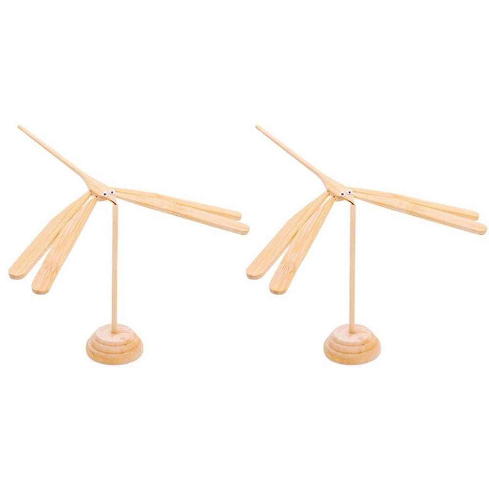 Игрушки-стрекозы, сбалансированные бамбуковые стрекозы, деревянные летающие стрелы, научная модель для демонстрации