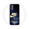 Чехол - Nike - Samsung Galaxy A14 4G - Золотой логотип - Звездная ночь - Мягкий