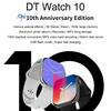 2025 New DT Watch 10 Smart Watch Men Women 3D Menu 16GB Large Memory TWS Headphones Video Playback NFC Smart Watch for Apple
