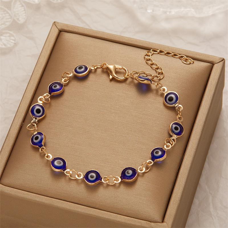 Trend Able Colorful Devil Eye Регулируемый браслет для женщин и мужчин Винтажный простой персонализированный браслет Подарки на день рождения