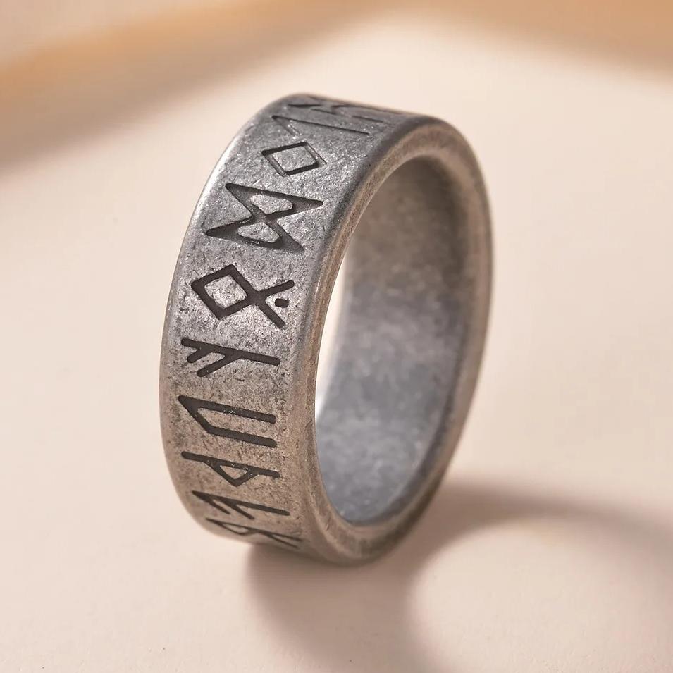 Vintage Odin Norse Viking Amulet Rune Rings For Men Cool Stainless Steel Celtic Knot Ring Wedding Jewelry Valentine's Days Gifts