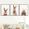 Wall Art Paintings Cute Animal Animal Canvas Prints and Poster Rabbit Nursery Decor Picture For Baby Room Home Decoration Poster No Frame