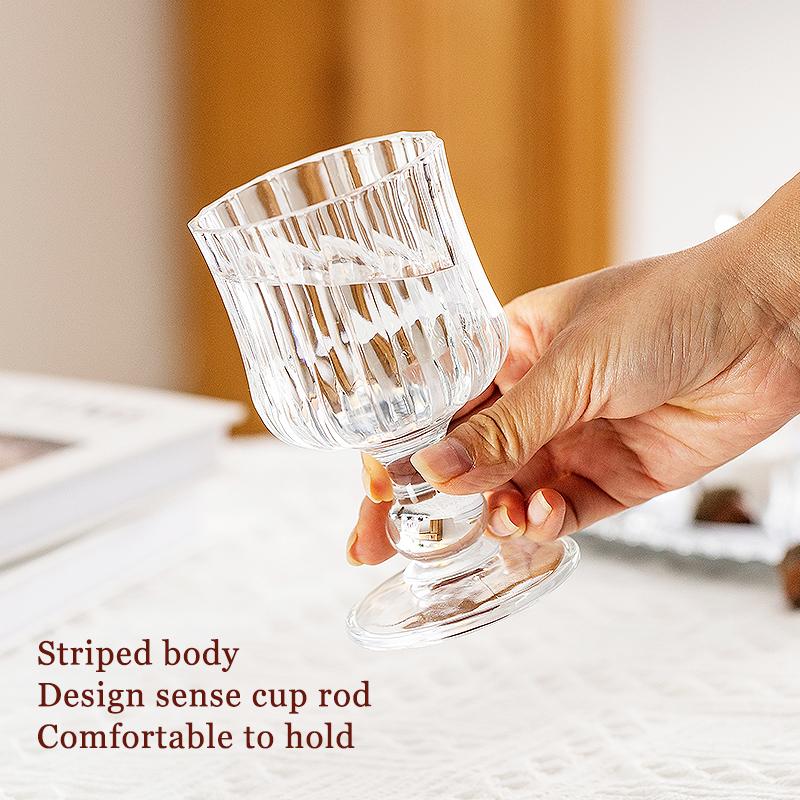 Старинные модные бокалы для горячего красного вина, элегантная стеклянная посуда для домашнего бара, свадебной вечеринки, 1 шт., винтажные стаканы для питья