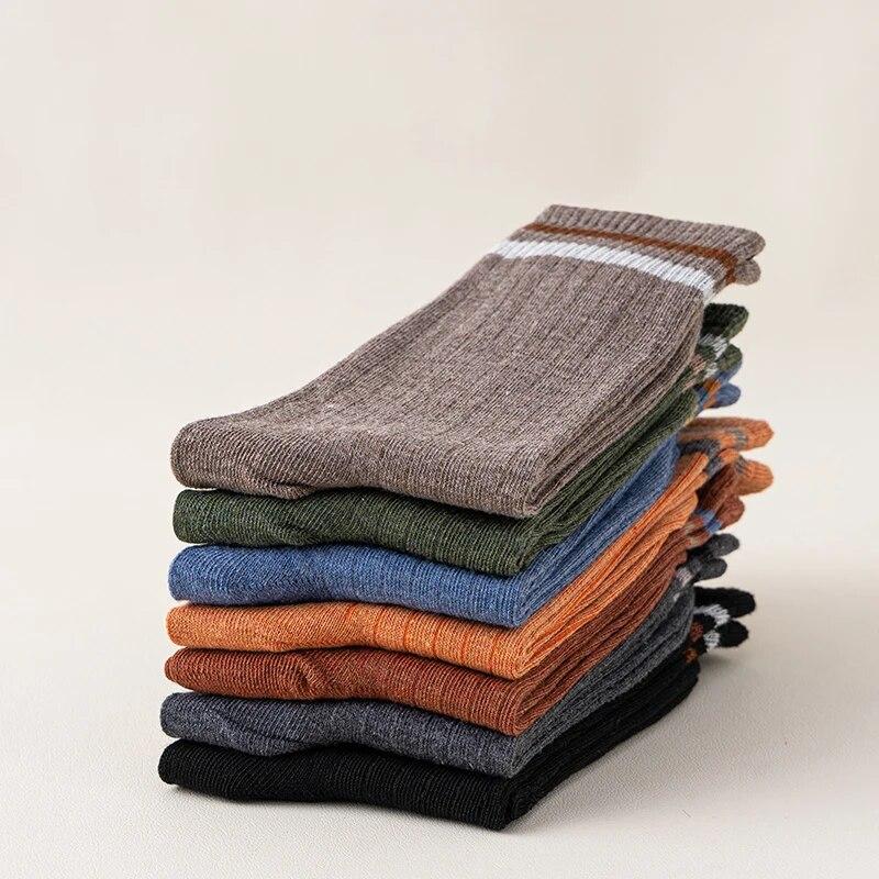 3/5/10/20 пар осенних и зимних спортивных носков с длинными рукавами для повседневного впитывания пота, воздухопроницаемости и комфорта