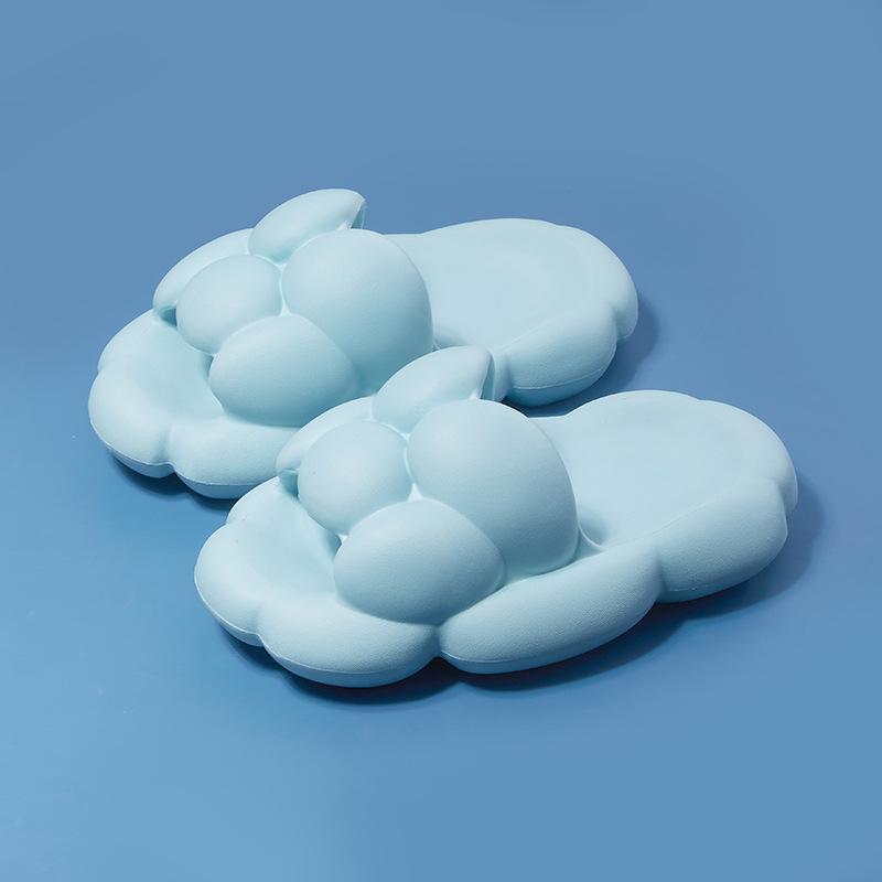 Summer Wholesale Couples Feel Cool Slippers Outside Home Bathroom Footwear Female Cute Wearing EVA Cloud Slippers