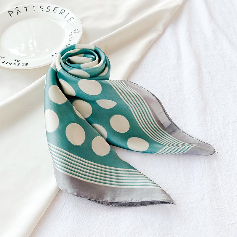 2024 New 70 CM Silk Shirt Decoration Small Square Scarf Fashionable And Versatile Commuting Scarf Neck Protection Scarf