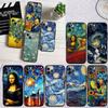 AQ98 Starry Night Van Gogh Painting Soft Shell Phone Case for Redmi Note 13 14 Pro+ Plus A3 A3X 13X 13C 13R 14S 14C 14R