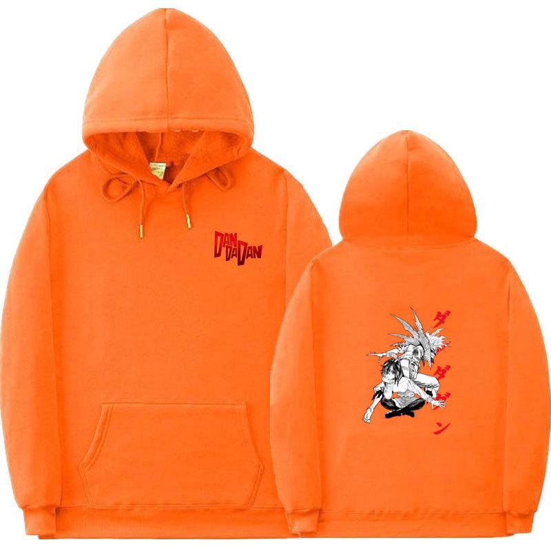 Аниме Дандадан Мужские Модные Худи Мужские Женские Толстовки с Капюшоном Хип-Хоп Повседневные Пуловеры Осень Мальчики Девочки Уличная Одежда Худи