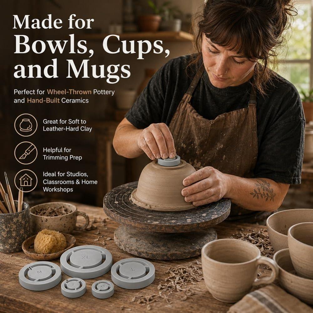 Consistent Positioning Pottery Foot Ring Template DIY Ceramic Making Supplies