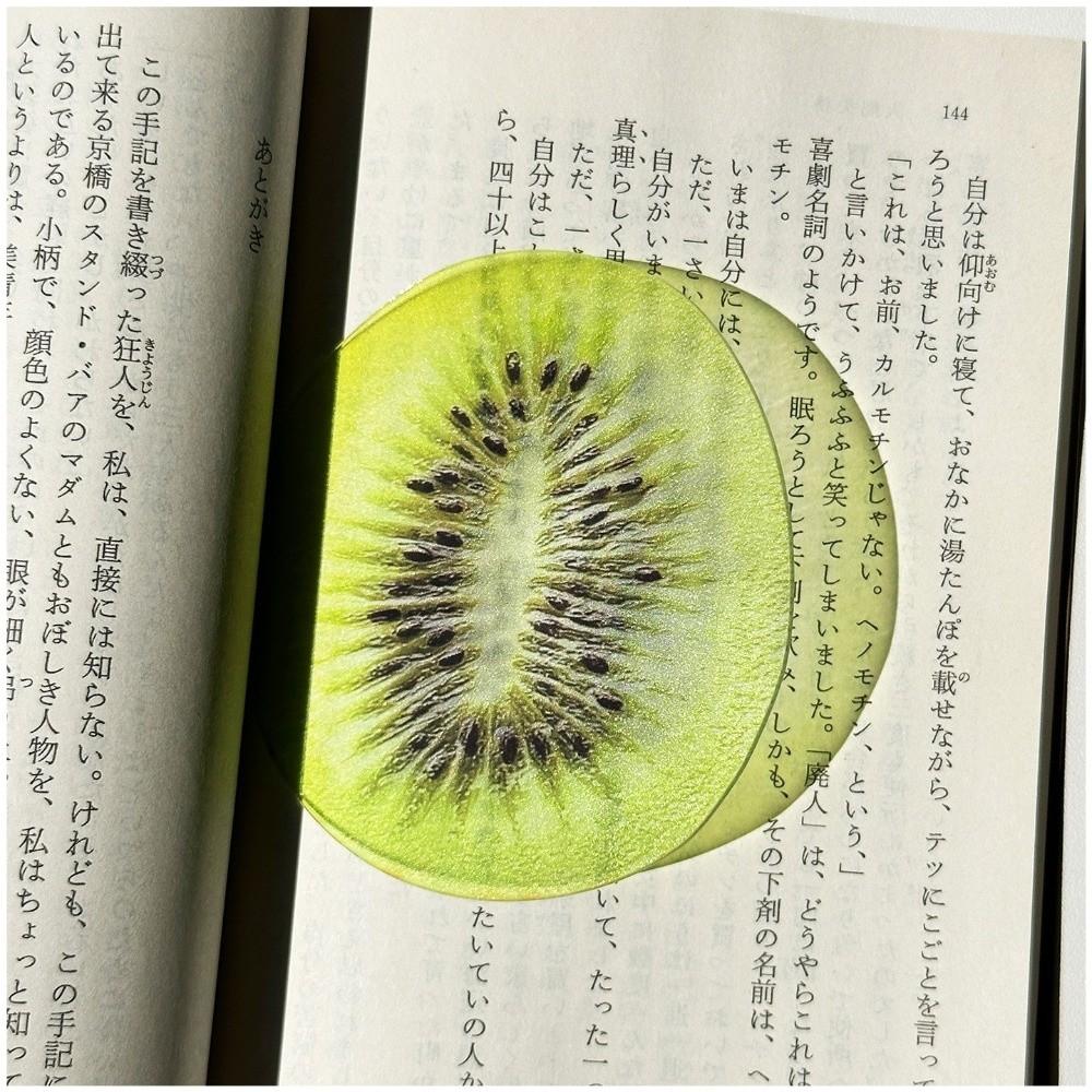 Delicate Apple Bookmark Transparent Simulation Bookmark Cute Grape Tomato Bookmarks  Student Gift