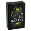Les Trésors De Lily [Q6719] - Портсигар 'Messages' черный (Я люблю их хорошо скрученными) - 95x60x28 мм