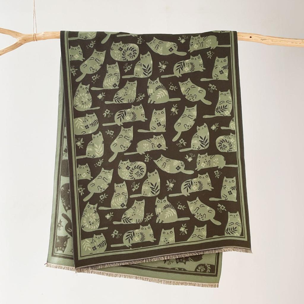 2024 Autumn/Winter New Imitation Cashmere Exterior Warm Office Versatile Extended Thick Scarf Air Conditioning Room Shawl for Women