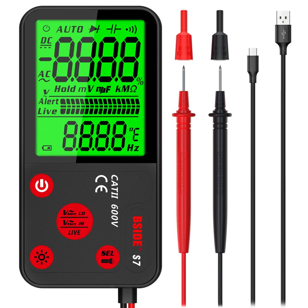 Цифровой мультиметр, профессиональный тестер измерения емкости, сопротивления, напряжения и частоты