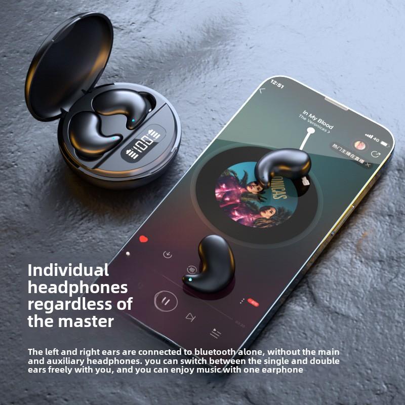 Беспроводные наушники Bluetooth для сна Mini Side Sleep Ultra-thin Sports Running Invisible Digital Display Screen