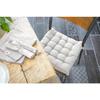 Coussin De Chaise - Kala - Nuage Gris - 38 X 38 Cm - 100% Coton - Anti-UV