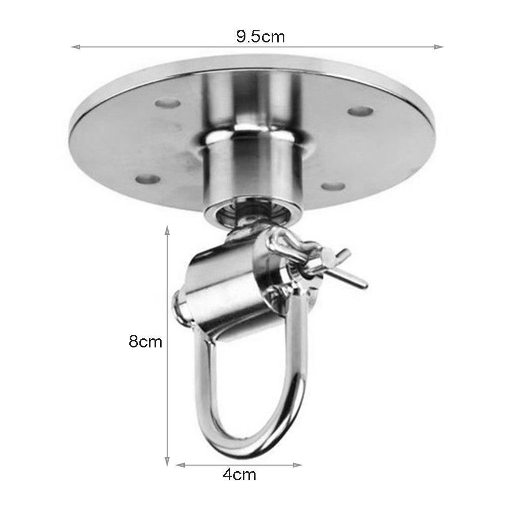 Boxing Punch Bag Speed Ball Swivel Mount Ceiling Hook for Workout Gym Silver Durable