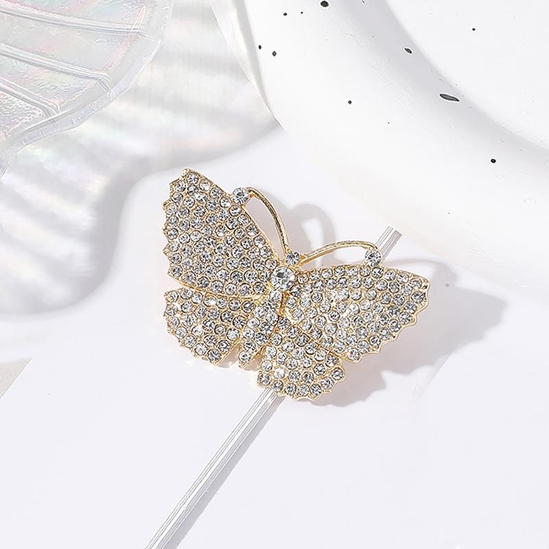 Легкая роскошная милая брошь-бабочка для женщин, модное пальто, платье, корсаж, свадебная вечеринка, ювелирные украшения, аксессуары для декора