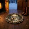 Anti Skid Bathroom Mat Christmas 3D Illusion Rug, Black Hole Vortex Visual Effect Mat, Non-Slip Unique Design Holiday Door Machine Washable