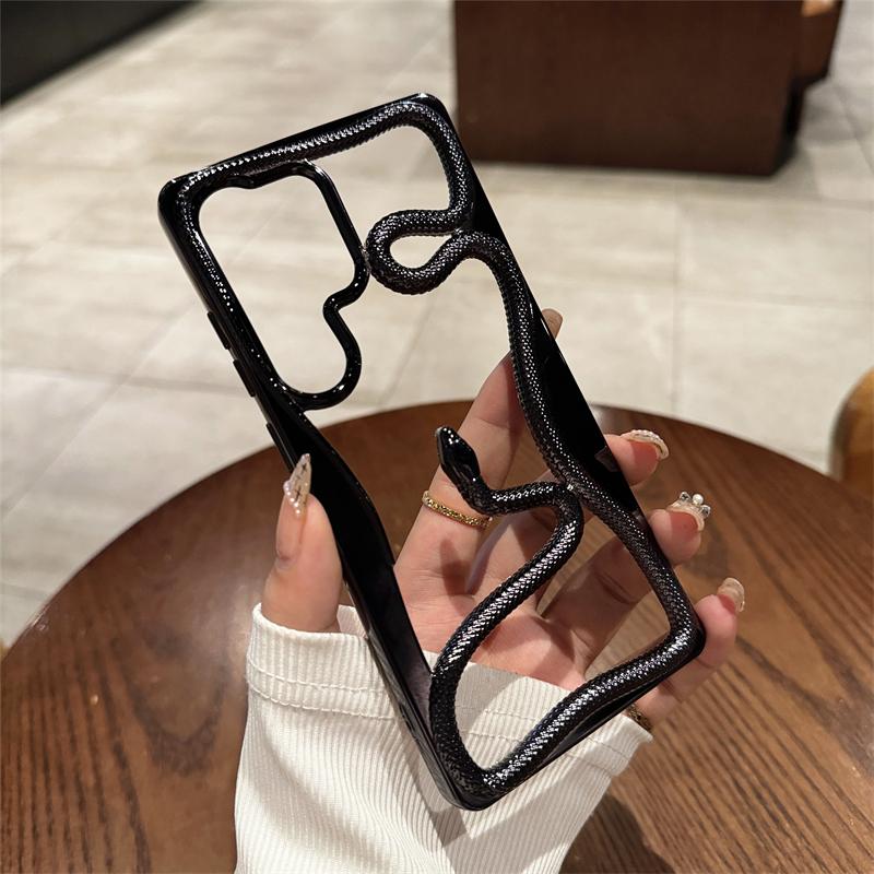 3D чехол-змея для Samsung Galaxy S25 Ultra S24 S23 FE S22 A56 A36 A26 A06 A16 A55 A54 A15 A14 Покрытие Полый Бампер