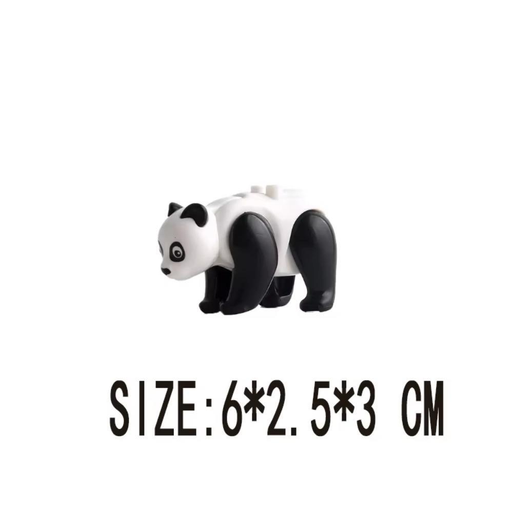 Средневековый MOC Боевой конь Строительные блоки Волк Рыцарь Фигурка Монстр Дикое животное Лиса Жираф Воробей Ворона Панда Модель Кирпич Игрушка K055