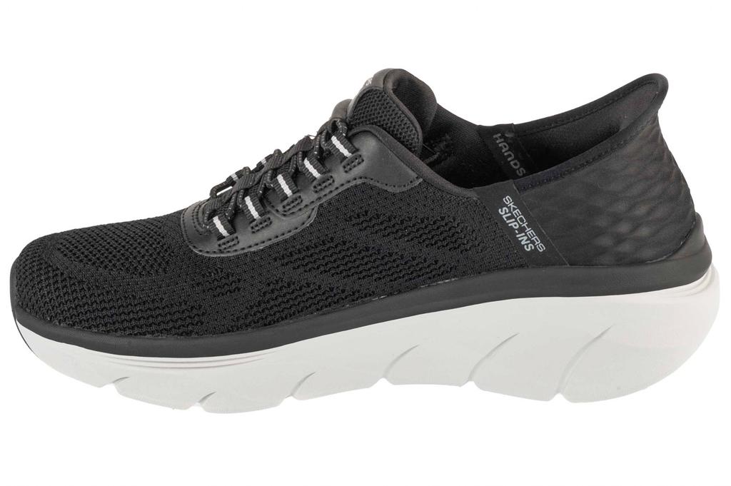 Skechers Слипоны: D'Lux Walker 2.0 - Резинаты, Мужские черные кроссовки