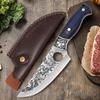 Кованый кухонный нож шеф-повара, профессиональный мясницкий нож для обвалки мяса, нож из нержавеющей стали для мяса, рыбы, фруктов с чехлом